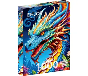 ENJOY Puzzle Blauer Drache / 1000 Teile / ab 14 Jahren