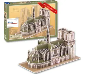 CLEVER&HAPPY 3D-Puzzle Notre-Dame-Kathedrale, Paris / 64 Teile / ab 3 Jahren