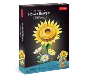 CubicFun 3D-Puzzle Sonnenblumenstrauß / 102 Teile / ab 8 Jahren