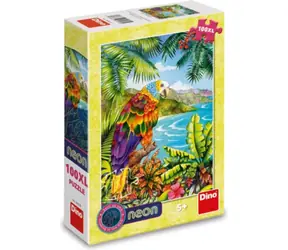 Dino Papagei im Dschungel / 100 Stück / XL / ab 5 Jahren
