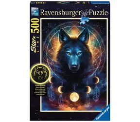 Ravensburger Leuchtpuzzle Mondwolf / 500 Teile / ab 12 Jahren