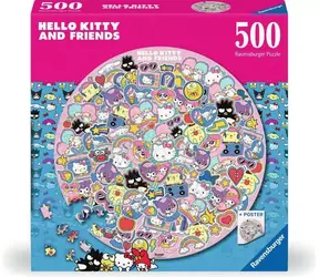 Ravensburger Rundpuzzle Hello Kitty und Freunde / 500 Teile / ab 12 Jahren