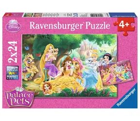 Ravensburger Puzzle Disney Prinzessinnen und ihre Haustiere / 2 x 24 Teile / ab 4 Jahren