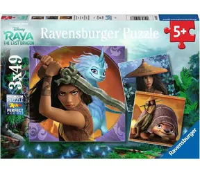 Ravensburger Puzzle Raya und der Drache / 3x49 Teile / ab 5 Jahren