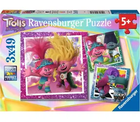 Ravensburger Puzzle Trolls 3 / 3 x 49 Teile / ab 5 Jahren