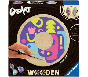 Ravensburger CreArt Holz - Quadratische Formen (Holz) - Malen nach Zahlen / ab 12 Jahren