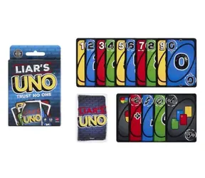 Mattel Lügner-UNO-Kartenspiel JLH43 / Bluff-Variante / ab 7 Jahren