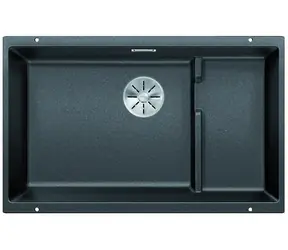 Blanco Subline 700 - Silgranit-Spülbecken 73 x 46 cm mit Zubehör, schwarz