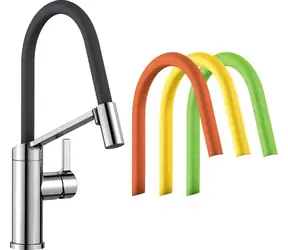 Blanco Viu S - Spültischarmatur mit flexiblem Arm, verchromt 