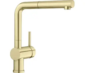Blanco Linus S - Spültischarmatur mit Ausziehbrause, Satingold 