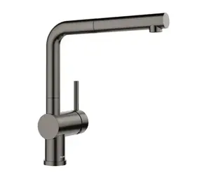 Blanco Linus S - Spültischarmatur mit Ausziehbrause, dunkler Stahl 