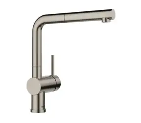 Blanco Linus S - Spültischarmatur mit Ausziehbrause, Platin 