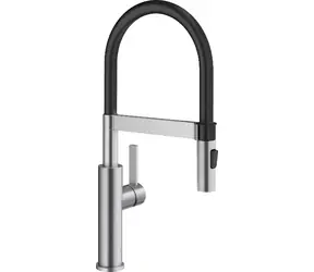 Blanco Sonea S - Spültischarmatur mit flexiblem Arm und Brause, gebürsteter Edelstahl