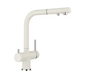 Blanco Fontas S II - Spültischarmatur mit Ausziehbrause und Filterfunktion, Softweiß 