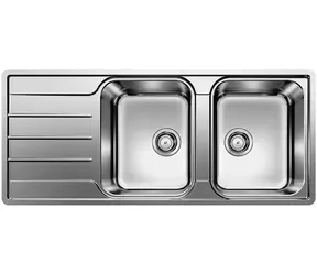 Blanco Lemis 8 - Spülbecken 116x50 cm gebürsteter Edelstahl 