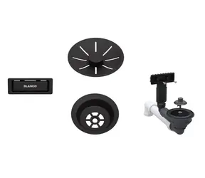 Blanco Accessories - InFino Ablaufgarnitur, matt schwarz 