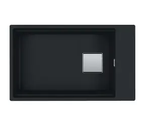 Franke Kubus 2 - Fragranite Spülbecken KNG 110-62 76x46 cm matt schwarz 