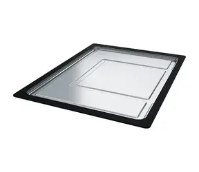 Franke Zubehör - Ausziehbare Tropfschale 326 x 440 x 22 mm Edelstahl/schwarzer Kunststoff 