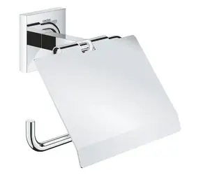 Grohe QuickFix Start Cube - Toilettenpapierhalter mit Deckel, verchromt 