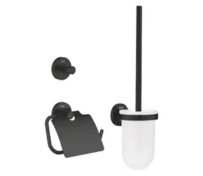 Grohe QuickFix Start - WC-Zubehörset 3-in-1, mattschwarz 