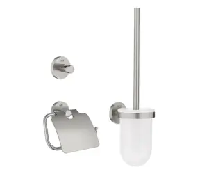 Grohe QuickFix Start - 3-in-1 Superstahl-WC-Zubehörset 