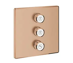 Grohe Grohtherm SmartControl - Unterputzventil für 3 Geräte, gebürstet, Warm Sunset 