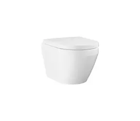 Grohe Euro Ceramic - Wand-WC mit Softclose-Sitz, spülrandlos, Triple Vortex, Alpinweiß 