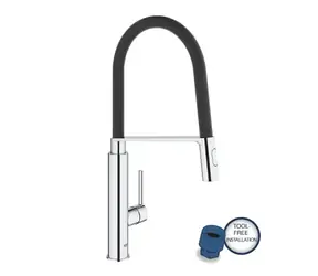 Grohe Feel - Spültischarmatur mit flexiblem Arm, verchromt 