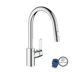 Grohe Get - Spültischarmatur mit Ausziehbrause, verchromt 