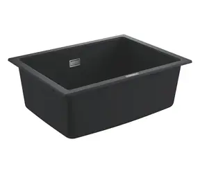 Grohe Spülbecken - Kompositspüle K700 mit Ablaufgarnitur 61 x 46 cm, Granit schwarz 