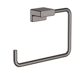 Hansgrohe AddStoris - Handtuchhalter, gebürstetes Schwarzchrom 