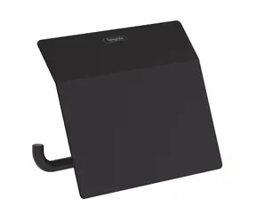 Hansgrohe AddStoris - Toilettenpapierhalter mit Deckel, matt schwarz 