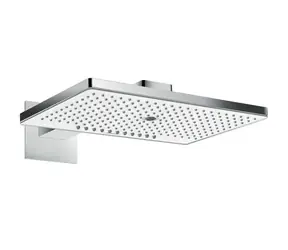 Hansgrohe Rainmaker Select - Kopfbrause 460 | 3 Strahlarten | EcoSmart | 9 l/min | Brausearm 46 cm | Weiß/Chrom 