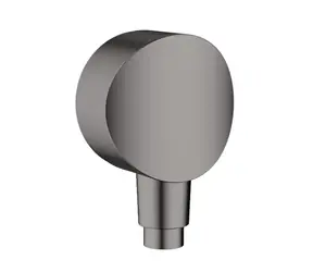 Hansgrohe Fixfit - Brausebogen S mit Rückschlagventil, gebürstetes Schwarzchrom 