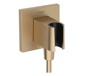 Hansgrohe Fixfit - Brausebogen mit Halterung, gebürstete Bronze 