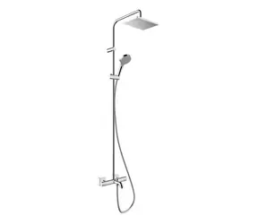 Hansgrohe Vernis Shape - Duschset Showerpipe 230 mit Badthermostat | EcoSmart | Chrom 