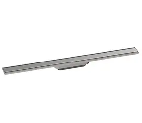 Hansgrohe RainDrain Original - Lineare Duschrinne 80 cm | mit Rost | Edelstahl gebürstet 