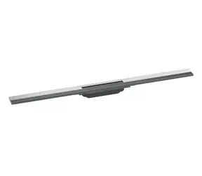 Hansgrohe RainDrain Flex - Lineare Duschrinne mit Edelstahlrost 900 | raumfüllend | kürzbar, verchromt 