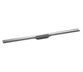 Hansgrohe RainDrain Flex - Lineare Duschrinne mit Edelstahlrost 1200 | Wandmontage | kürzbar, verchromt 