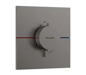 Hansgrohe ShowerSelect Comfort - Thermostatarmatur für Unterputzmontage, gebürstetes Schwarzchrom 