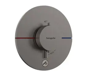 Hansgrohe ShowerSelect Comfort - Thermostatarmatur für Unterputzmontage, gebürstetes Schwarzchrom 