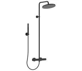 Ideal Standard CeraTherm - Duschset T25 mit Thermostat | 30 cm | 1 Strahl | schwarz 