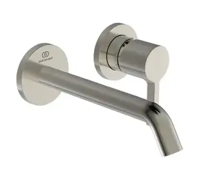 Ideal Standard Joy - Unterputz-Waschtischarmatur | Auslauf 18 cm | 2-Loch-Montage | Silberner Sturm 