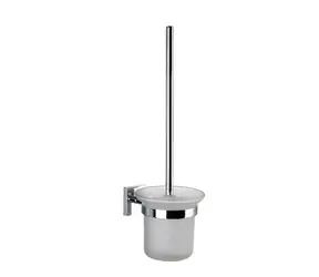 kielle Harmonia - Wand-WC-Bürste mit Halterung | Milchglas/Chrom