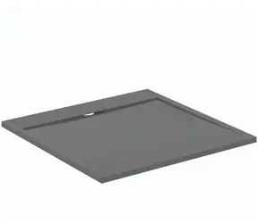 Ideal Standard i.Life - Duschwanne 100 x 100 cm | Rutschfest | Grau