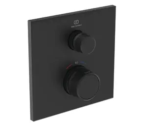 Ideal Standard CeraTherm Navigo - Unterputz-Thermostat-Duscharmatur | Seidenschwarz