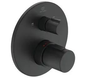 Ideal Standard CeraTherm - Thermostat-Badarmatur für Unterputzmontage | Schwarz