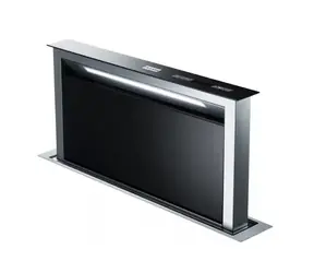 Franke Mythos - Einbau-Arbeitsplattenabzug FDW 908 IB XS, Auszugsbreite 88 cm, schwarzes Glas/Edelstahl