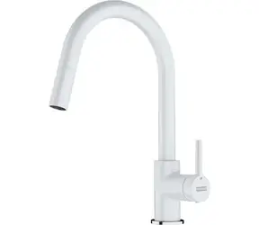 Franke Lina - Spültischarmatur FC 6051.094 mit Ausziehbrause, weiß-led