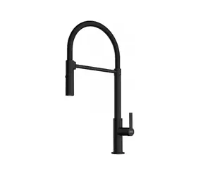 Franke Maris Slim - Spültischarmatur FS 2845.901 mit flexiblem Arm und Brause, matt schwarz